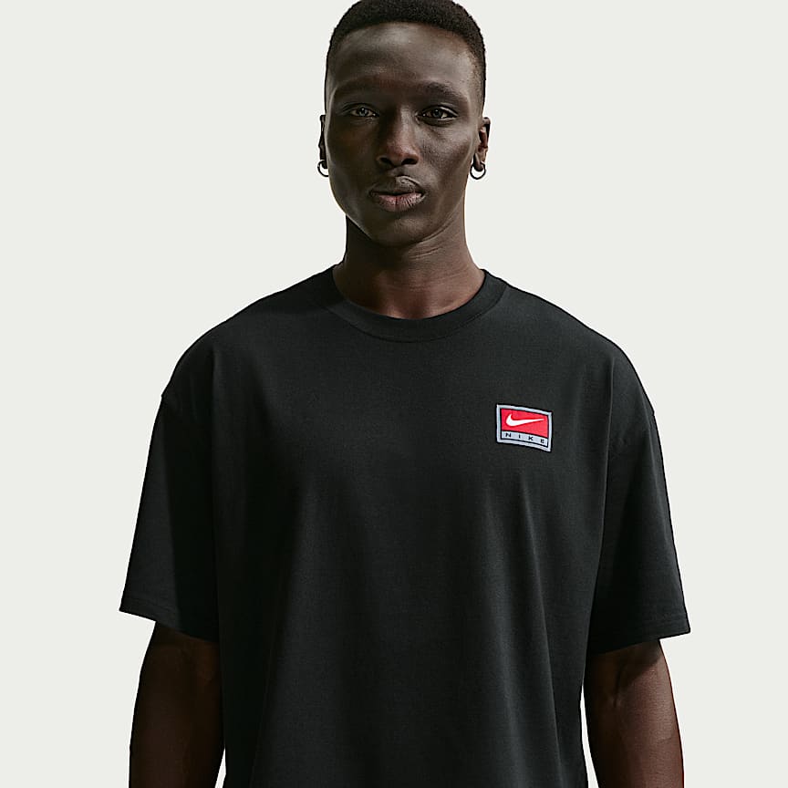 Nike Life Men's Short-Sleeve Boxy Knit Top Black