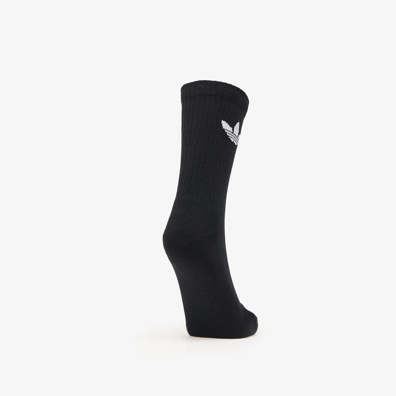 adidas Trefoil Crew Sock Cushion 6-Pack Black