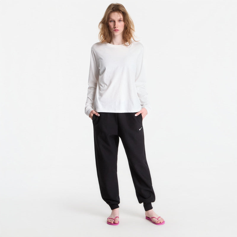 Nike Studio Fleece Heavyweight Women's Oversized High-Rise Joggers Total Black/ Sail