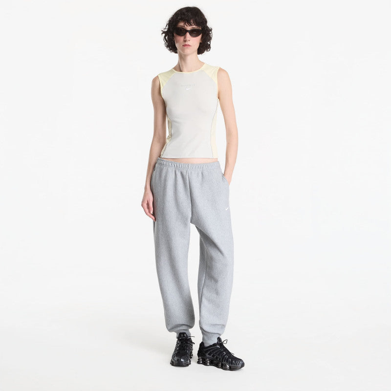 Nike Studio Fleece Heavyweight Women's Oversized High-Rise Joggers Dk Grey Heather/ Sail