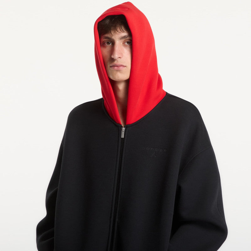 Jordan Flight Men's Pullover Hoodie Black/ University Red