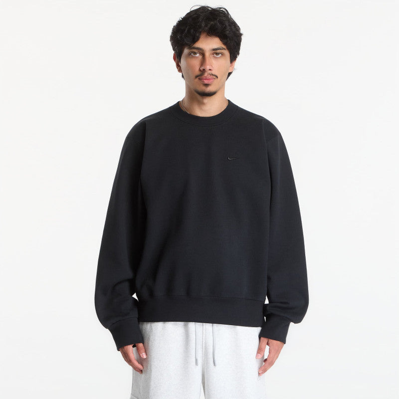 Nike Men's Fleece Crew-Neck Sweatshirt Black