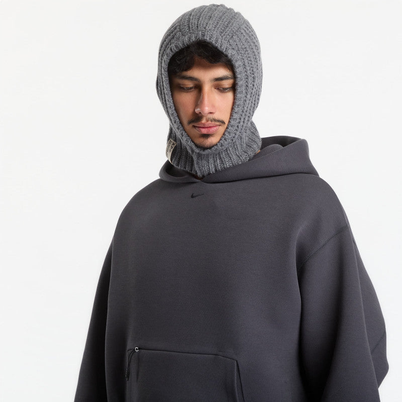 Nike Tech Men's Fleece Pullover Hoodie Anthracite/ Black