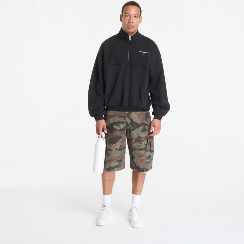 Jordan Flight Fleece Men's 1/4-Zip Top Black
