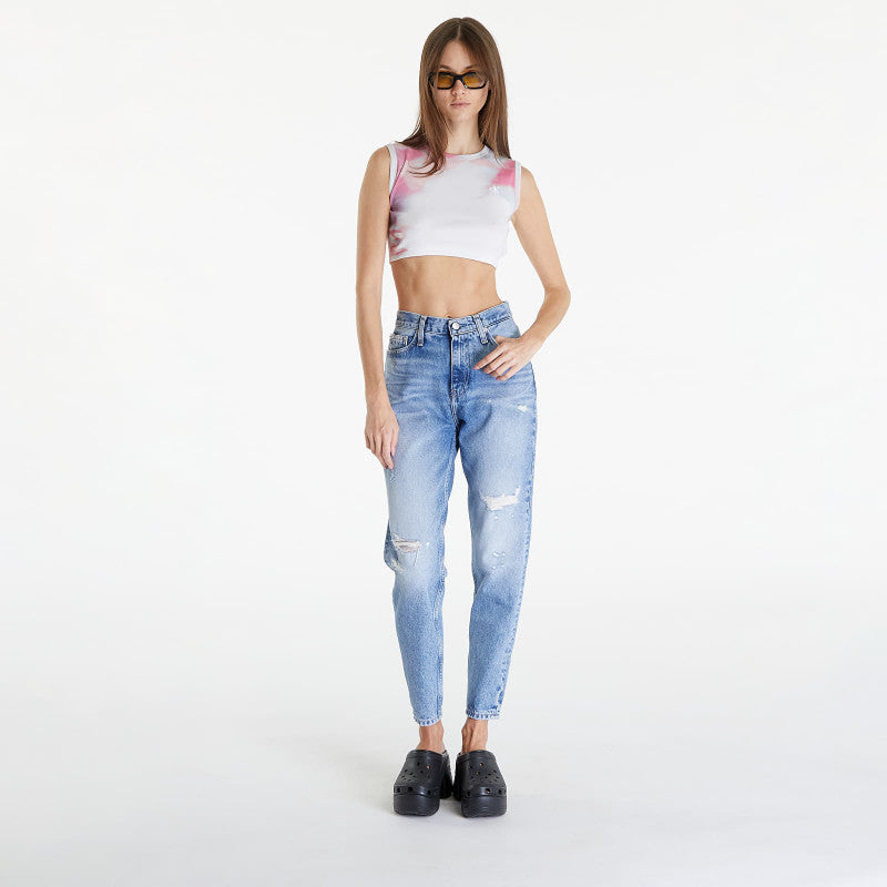 Calvin Klein Jeans Cropped Tank Top White