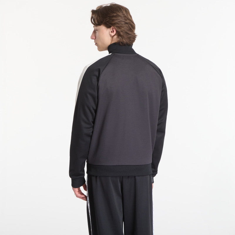 Fred Perry Contrast Sleeve Track Jacket Black