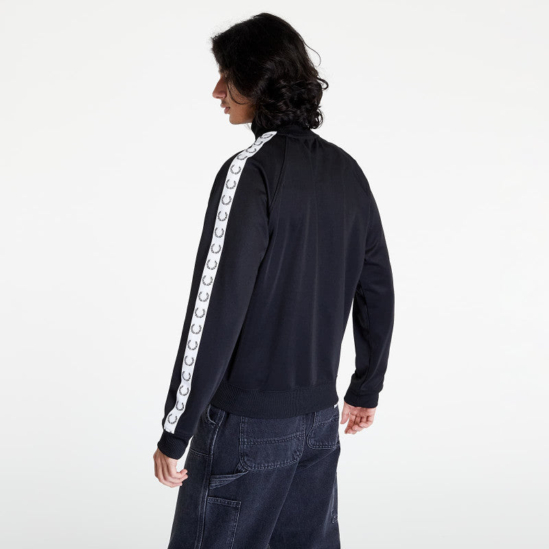 FRED PERRY Taped Track Jacket Black