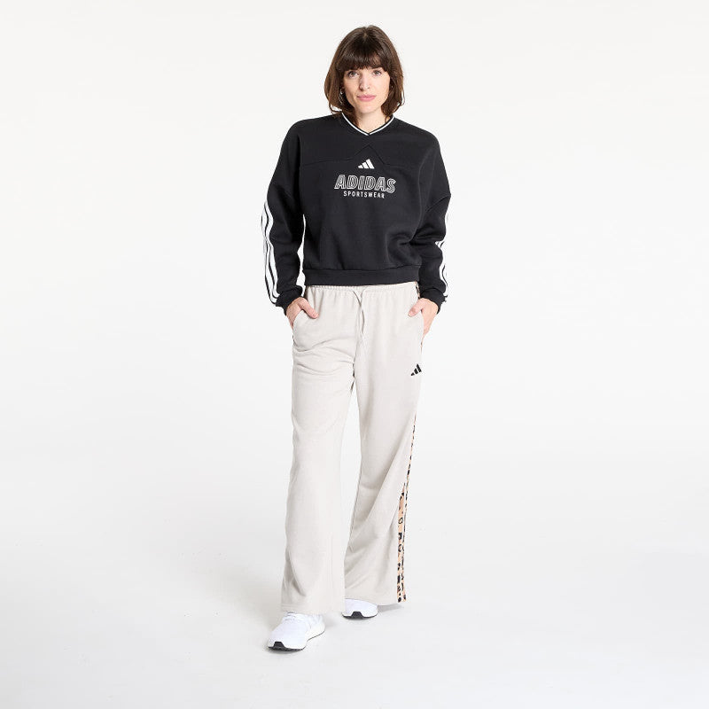 adidas Wmns Tiro Cut 3 Stripes Fleece Sweatshirt Black/ White