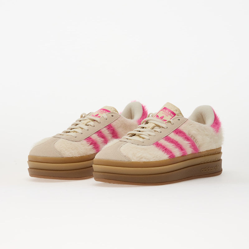 adidas Gazelle Bold Wmns Crew White/ Shock Pink/ Gold Metallic