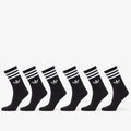 adidas 3-Stripes Crew Socks 6 Pairs Black