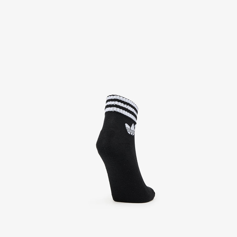 adidas 3-Stripes Ankle Socks 3-Pack White/ Medium Grey Heather/ Black