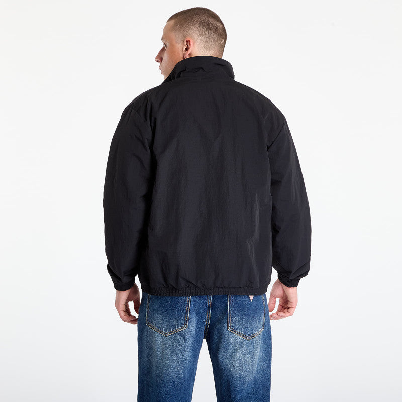 adidas Firebird Front Stripes Woven Track Top Black/ Stone Khaki/ Better Scarlet