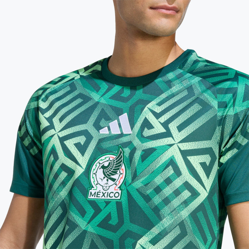 adidas Mexico 26 Home Pre Match Jersey Aurora Ivy