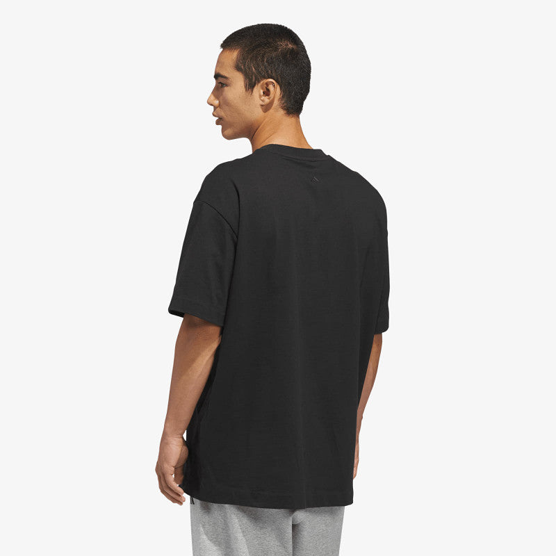 adidas Basketball T-Shirt (Gender Neutral) Black/ Off White