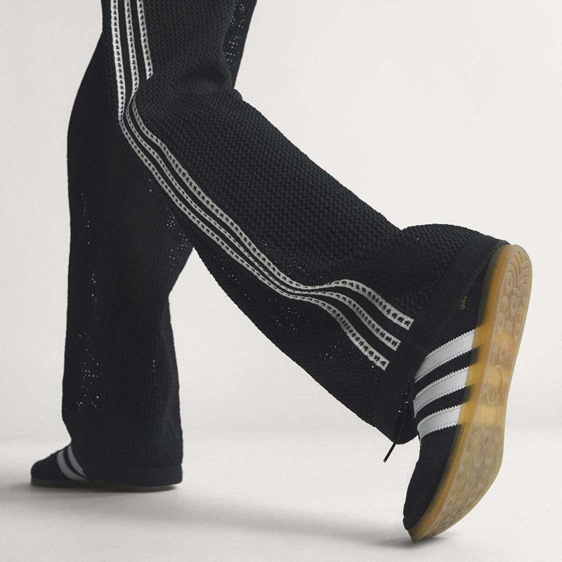 adidas Knitted Crochet Firebird Track Pants Black