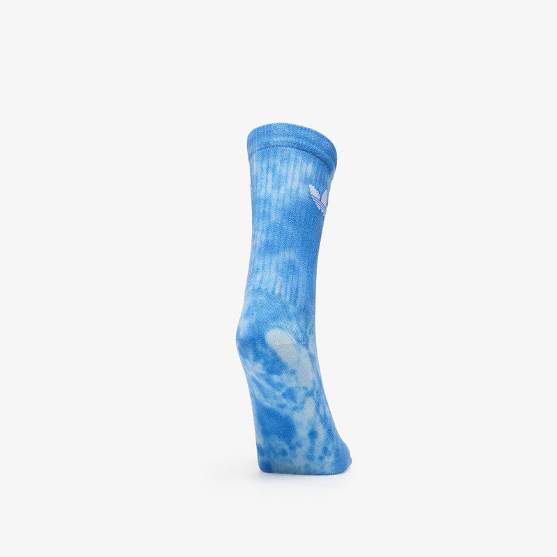 adidas Tie Dye Crew Socks 3 Pairs Crystal Sky/ Lucid Red/ White- Clear Blue