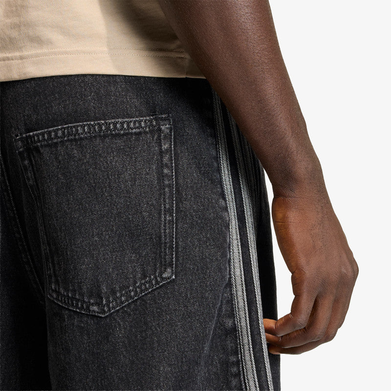 adidas Firebird Adicolor Denim Shorts True Black Denim