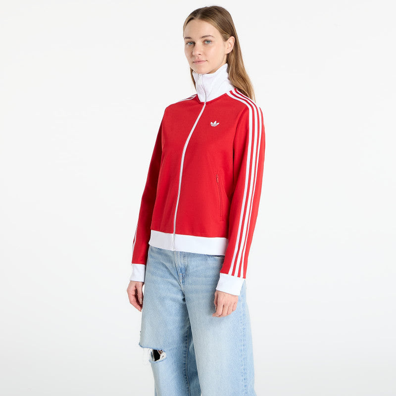 adidas Classic Track Top Better Scarlet/ White