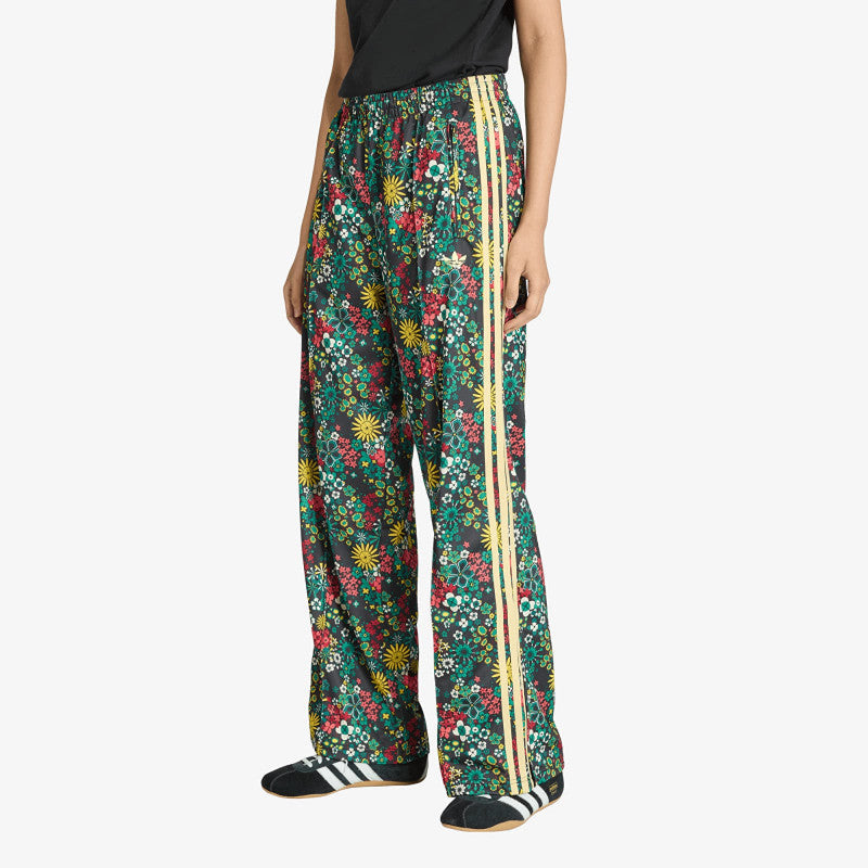 adidas X Liberty London Firebird Tracksuit Bottoms Black/ Bold Green/ Collegiate Green- Eqt Yellow