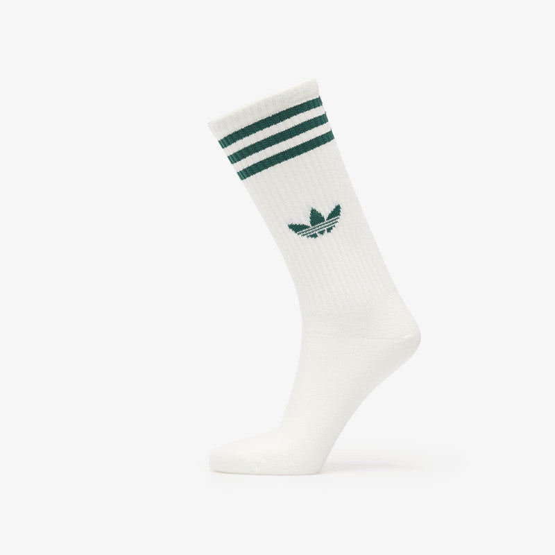 adidas 3-Stripes High Crew Socks 3 Pairs Off White/ Off White/ Off White