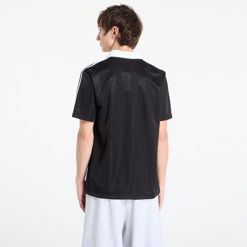 adidas Archive Collar Engineered Jersey Black