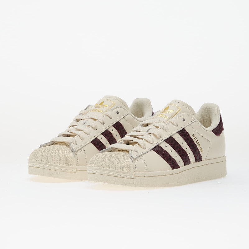 adidas Superstar II Off White/ Maroon/ Gold Met.