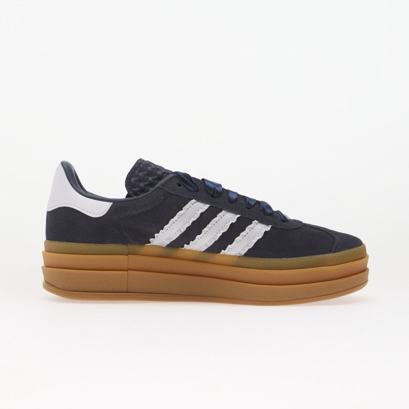 adidas Gazelle Bold Kids Shadow Navy/ Frozen Purple/ Gold Metallic