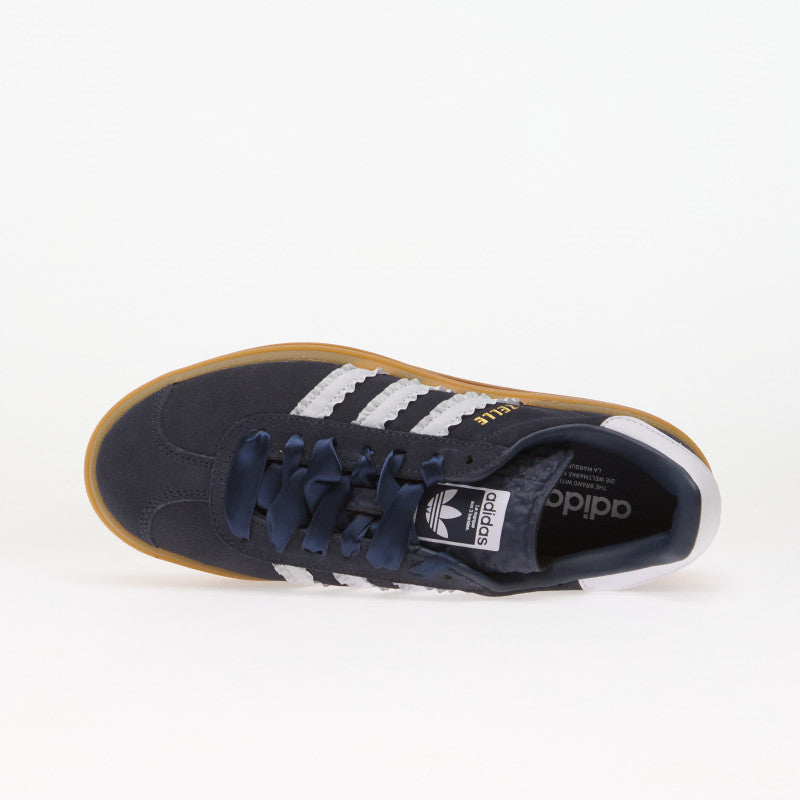 adidas Gazelle Bold Kids Shadow Navy/ Frozen Purple/ Gold Metallic