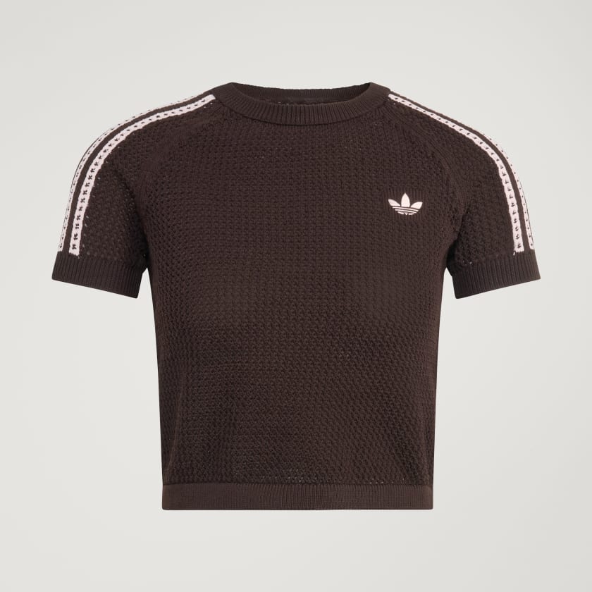 adidas Knitted Crochet Cali Tee W "Aurora Coffee"