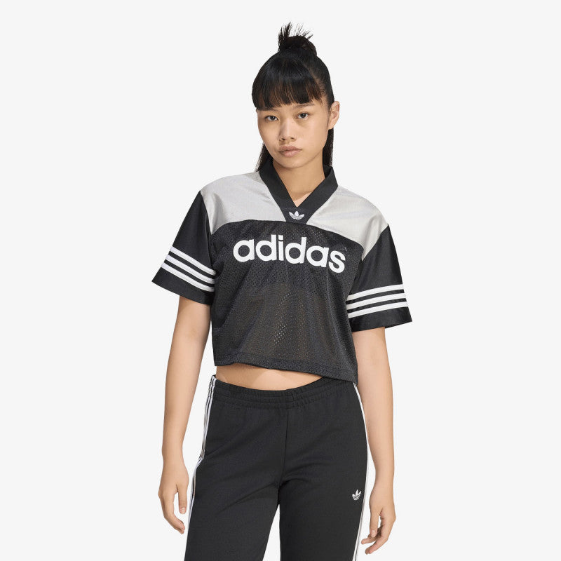 adidas Crop Jersey Black/ Grey Two/ White