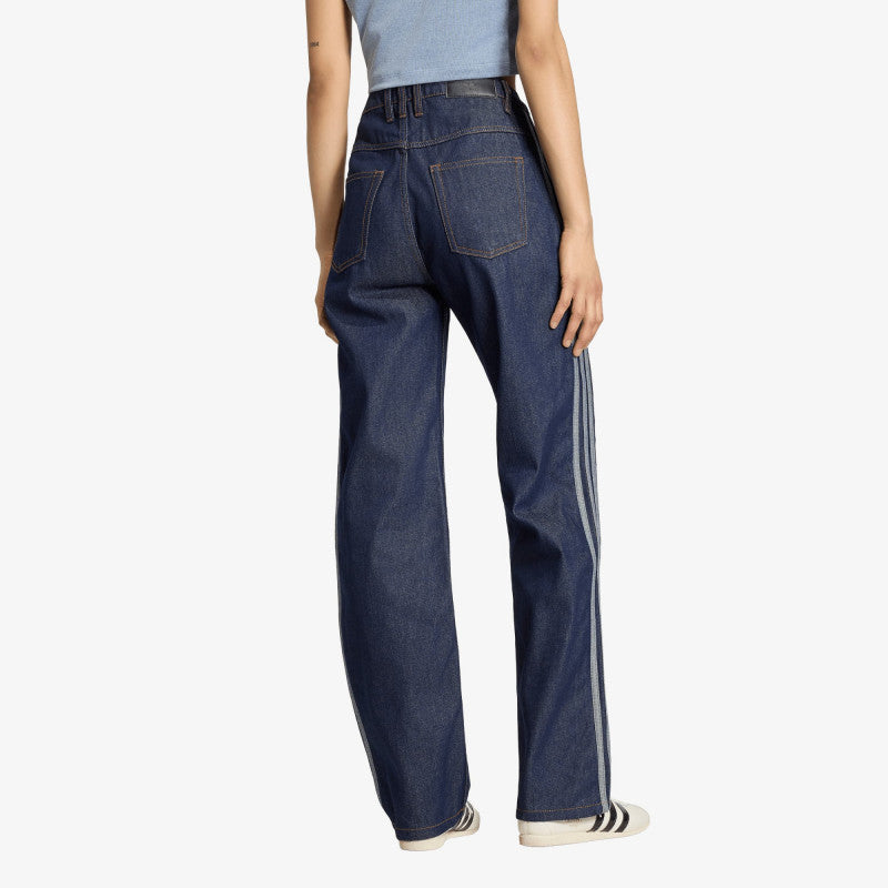 adidas Firebird Mid Rise Straight Denim Pant Indigo Denim