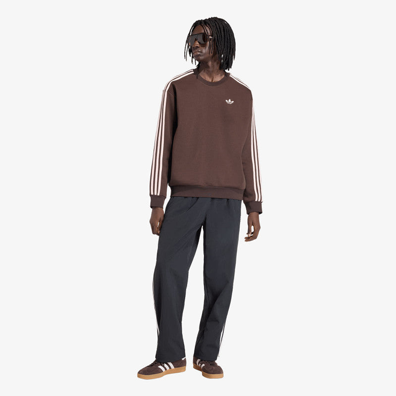 adidas Adicolor 3-Stripes Oversized Crewneck Aurora Coffee/ Sandy Pink