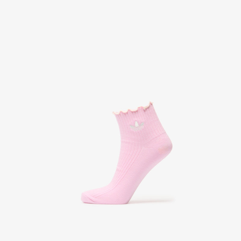 adidas Ruffle Quarter Socks Frozen Purple/ Off White/ Orchid Fusion