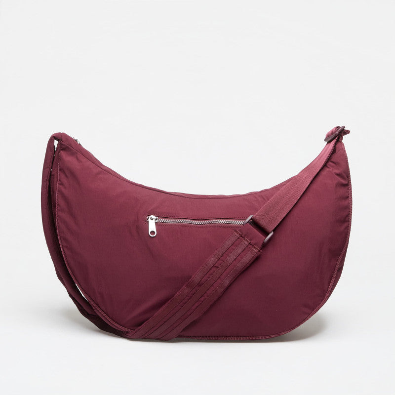 adidas Everyday Icons Crossbody Bag Half Moon Maroon