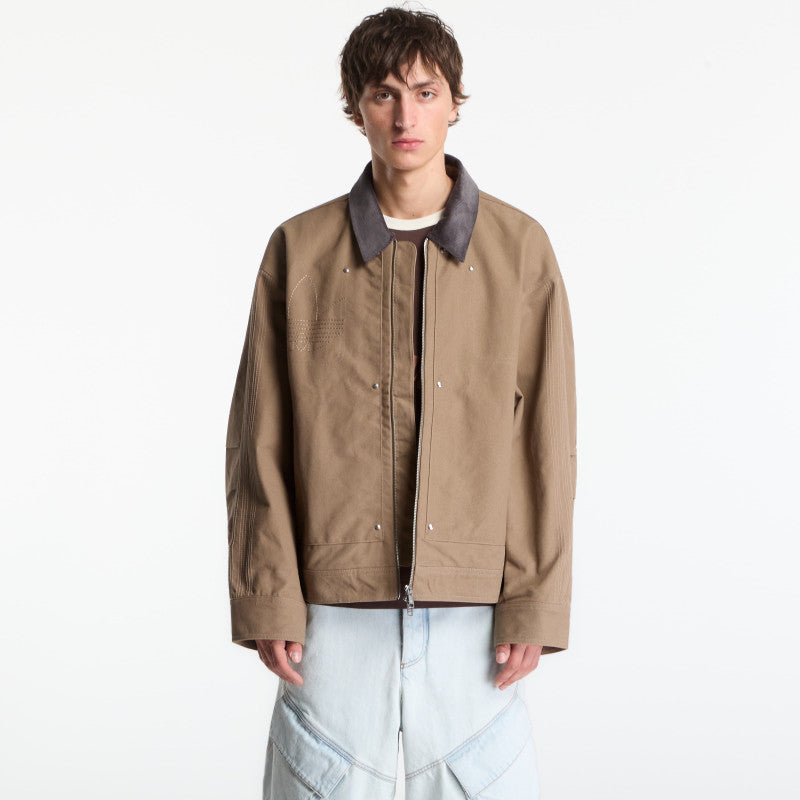 adidas Premium Essentials Bomber Jacket Khaki Six