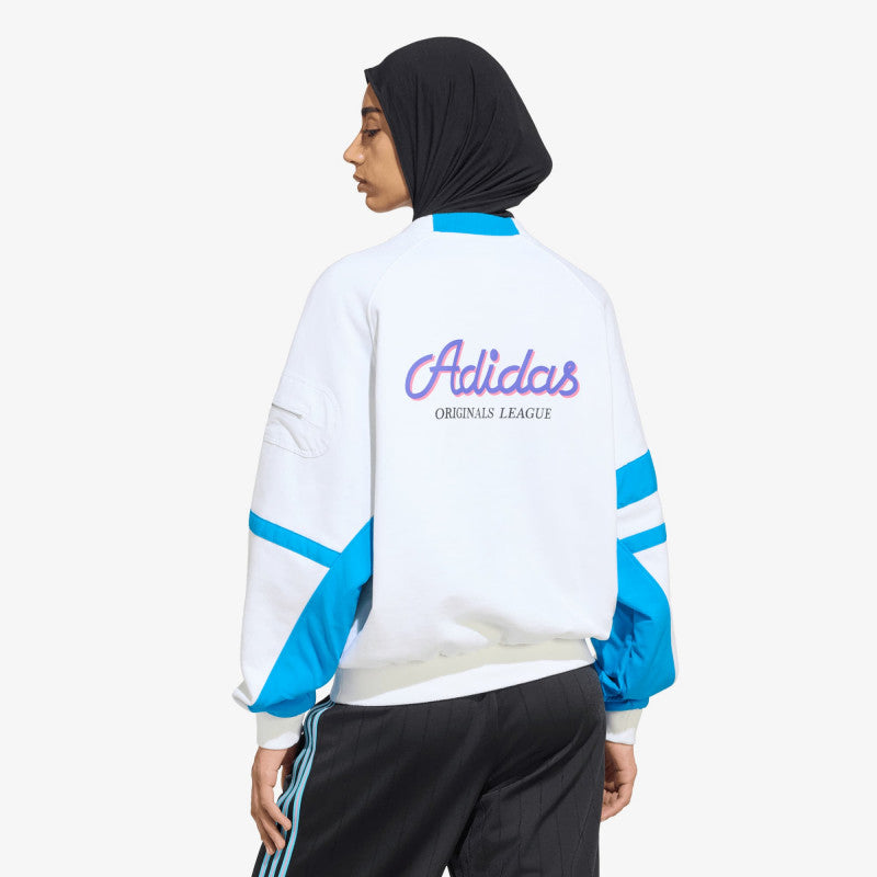 adidas Archive Sweater Baseball White/ Bright Blue