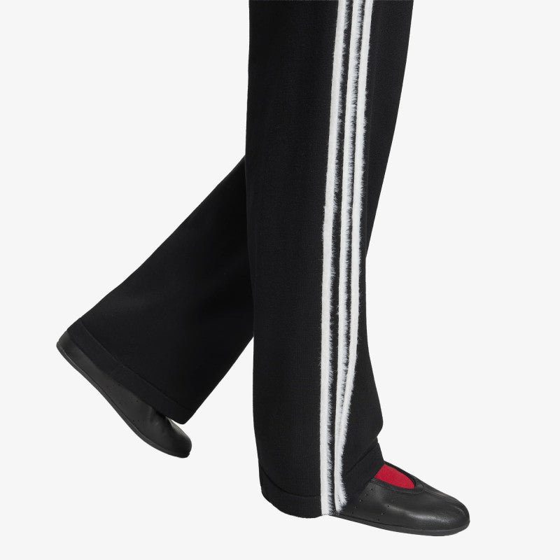 adidas Knit Firebird Track Pants Black/ White