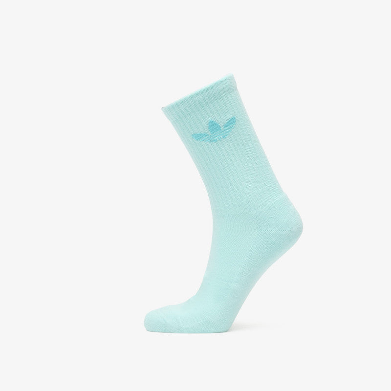 adidas Trefoil Crew Socks 10-Pack Silver Green/ Glow Pink/ Semi Flash Aqua
