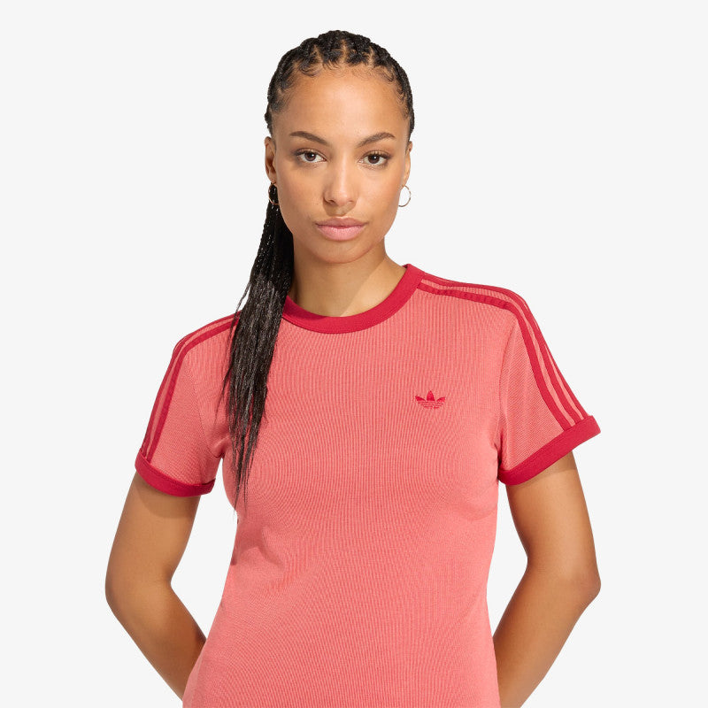 adidas Heather 3s Cali T-Shirt Team Victory Red/ Preloved Scarlet/ Team Victory Red