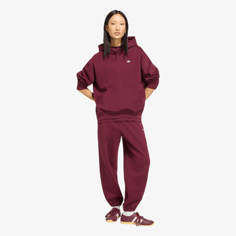 adidas Essentials Oversized Fleece Hoodie Maroon