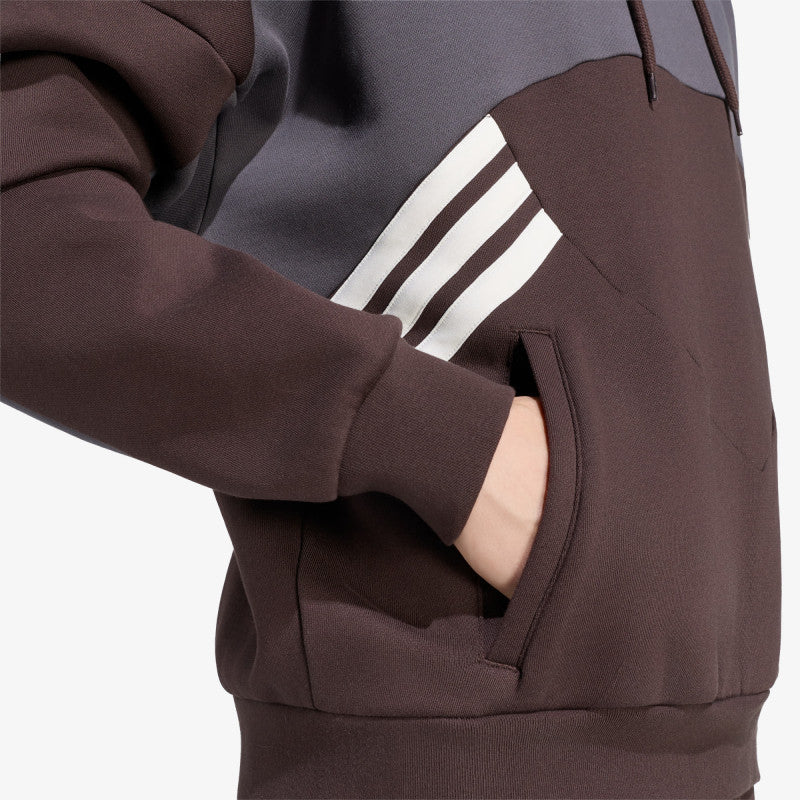 adidas Cutline Hoodie Aurora Coffee/ Utility Black