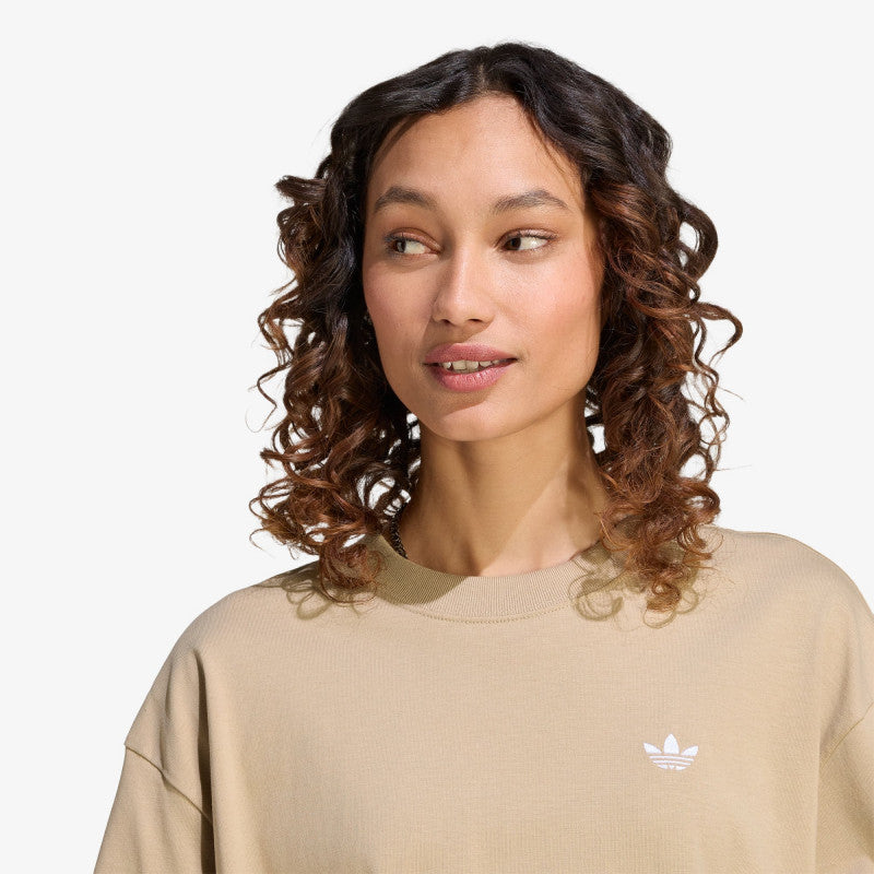 adidas Essentials Boyfriend T-Shirt Khaki Three