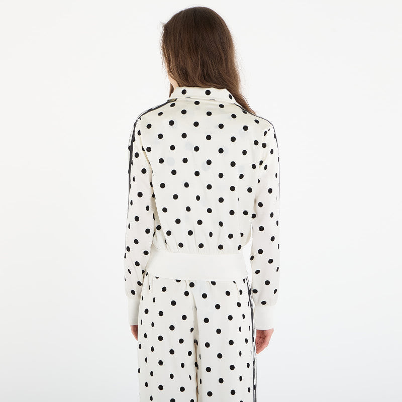 adidas Satin Polka Dots Tt Track Top Off White