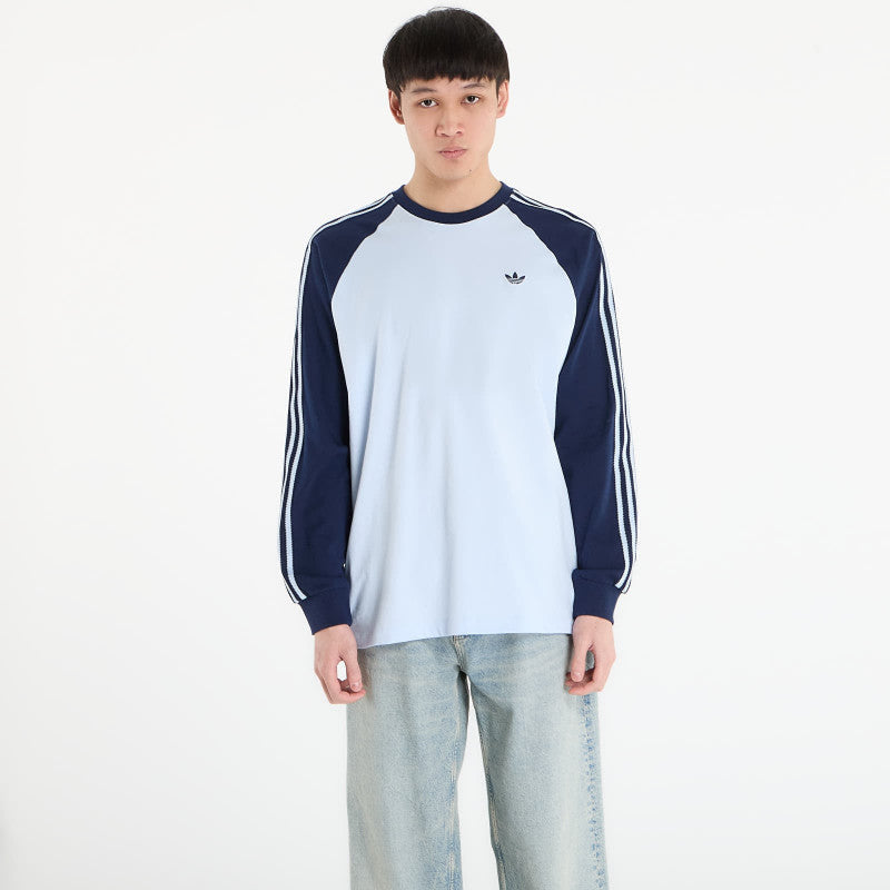 adidas Britcore Long Sleeve Cali T-Shirt Crystal Sky/ Night Indigo
