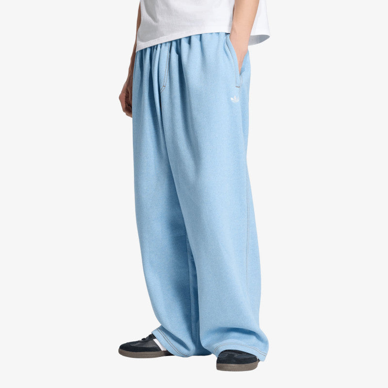 adidas Trefoil Essentials Melange Baggy Open Hem Pants Light Blue Mel