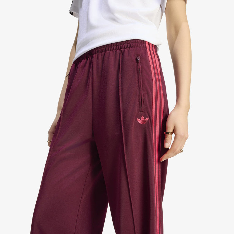adidas Firebird Loose Track Tracksuit Bottoms Maroon/ Power Pink