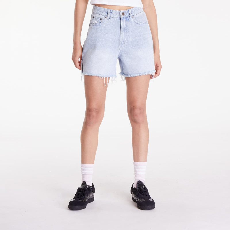 Karl Kani Og Slit Denim Shorts Light Blue