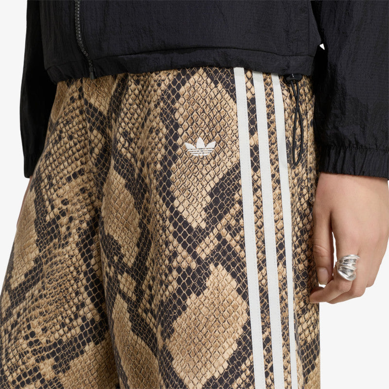 adidas Snake Print Denim Bermuda Shorts Linen/ Magic Beige