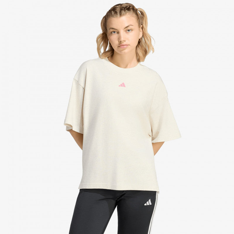 adidas 3-Stripes Studio T-Shirt Chalk White Mel.