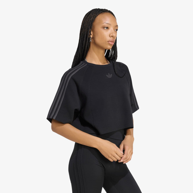 adidas SST 2.0 Boxy Cropped T-Shirt Black/ Utility Black
